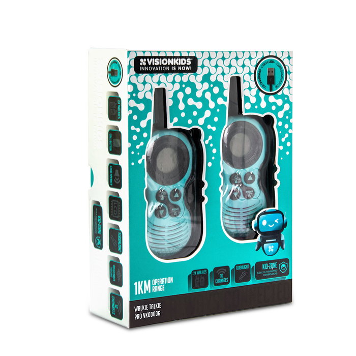 Kids Licensing Walkie Talkie Premium Vision Kids Vk00006 para Niños Kids Licensing Walkie Talkie Premium Vision Kids Vk00006 para Niños