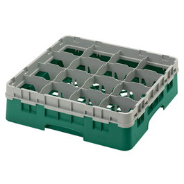 CAMBRO Cesta de lavado 16 comp. Verde Sherwood