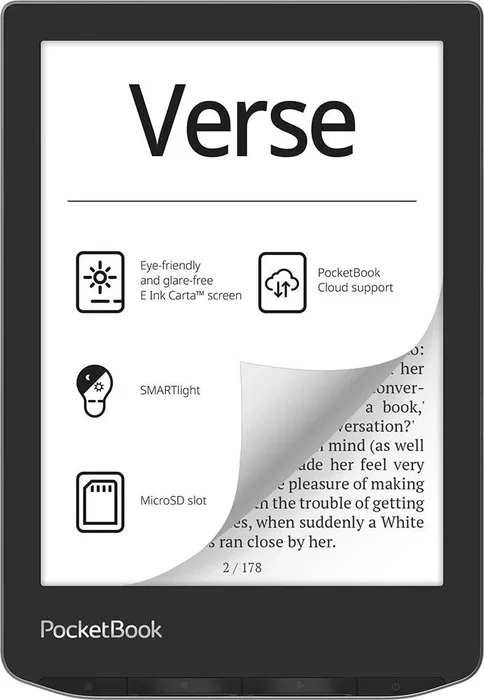 PocketBook Verse 6 pulg. 8 GB Gris niebla