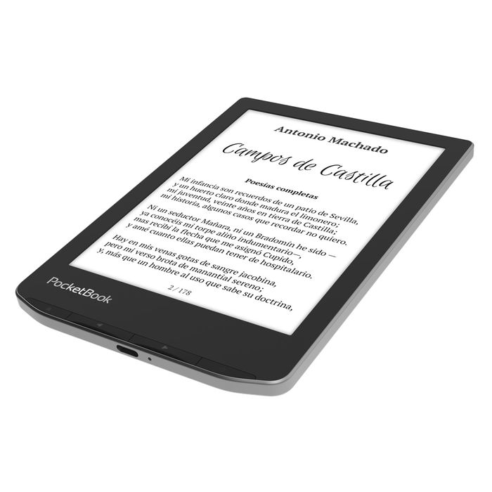 Pocketbook Verse - Ebook Lector 6" E Ink Carta, Pantalla Táctil, SMARTlight, 8GB, Wi-Fi, USB-C, Compatible con múltiples formatos Pocketbook Verse - Ebook Lector 6" E Ink Carta, Pantalla Táctil, SMARTlight, 8GB, Wi-Fi, USB-C, Compatible con múltiples formatos