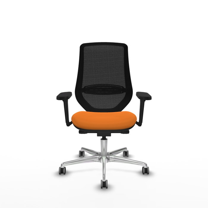 PIQUERAS Y CRESPO Silla de oficina Mardos Naranja y Negro