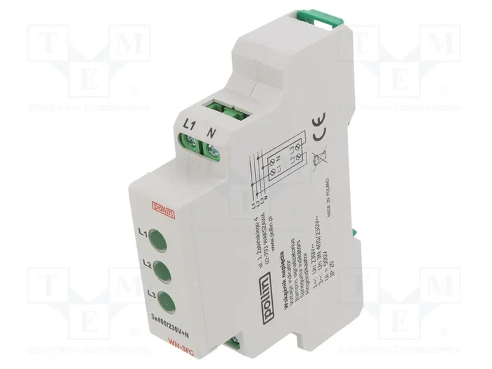 POLLIN Indicador de tensión 3x400VAC verde POLLIN Indicador de tensión 3x400VAC verde