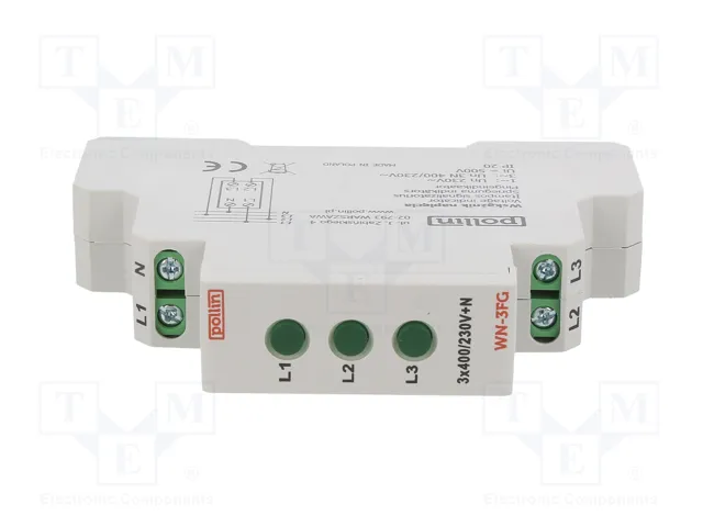 POLLIN Indicador de tensión 3x400VAC verde POLLIN Indicador de tensión 3x400VAC verde