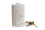 DKD Home Decor Dosificador de Mármol y Metal Blanco y Dorado 8x8x20 cm