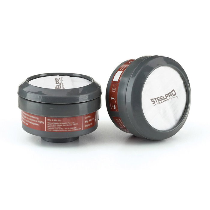 Steelpro Filtros con rosca Abek1p3 Pack 2 para gases y partículas Steelpro Filtros con rosca Abek1p3 Pack 2 para gases y partículas