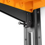 Toughbuilt Sistema de Estanterías Stacktech, 2 Estantes con Guías de 50 cm, Compatibilidad Modular, 53x40.5x4.5 cm, Carga 22.5 kg, Polímero de Alta Resistencia