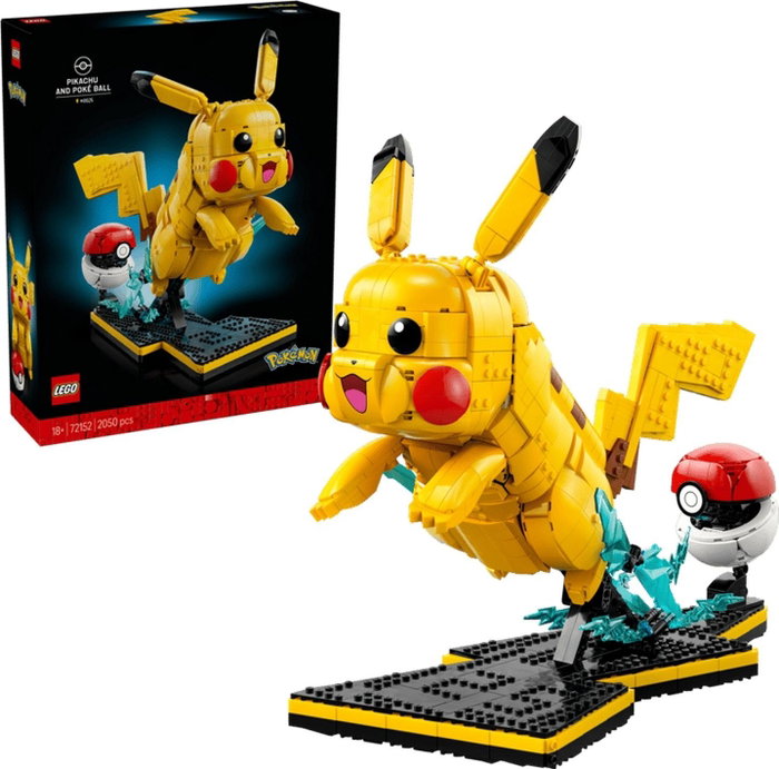 Lego Pokémon Pikachu y Poké Ball - Set de construcción de 2050 piezas Lego Pokémon Pikachu y Poké Ball - Set de construcción de 2050 piezas
