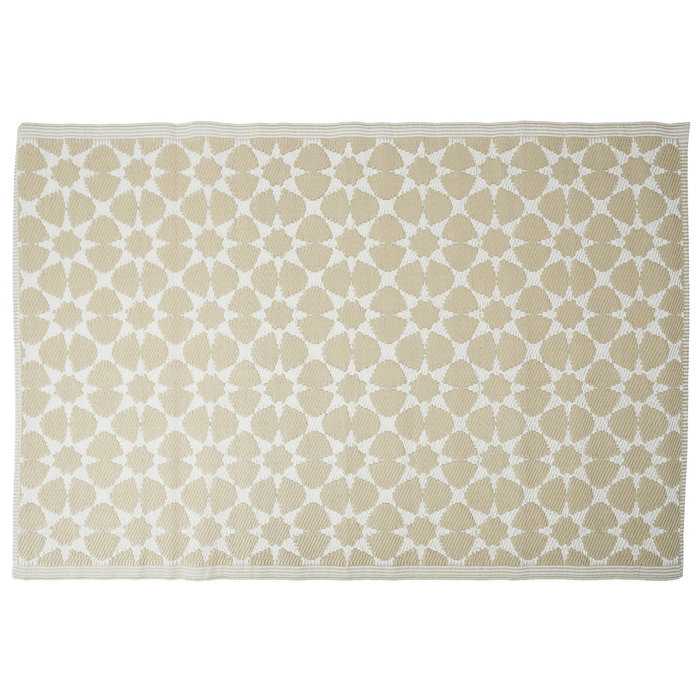 Home Deco Factory Alfombra Int/Ext 120x180 cm, plástico PP, motivos geométricos, colores surtidos (verde, granate, beige)