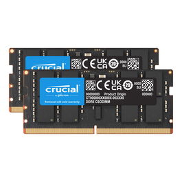 Crucial CT2K32G64C52CS5 - Kit de Memoria RAM 64GB (2x32GB) DDR5 6400 MT/s SO-DIMM para Portátil, CL52, Negro