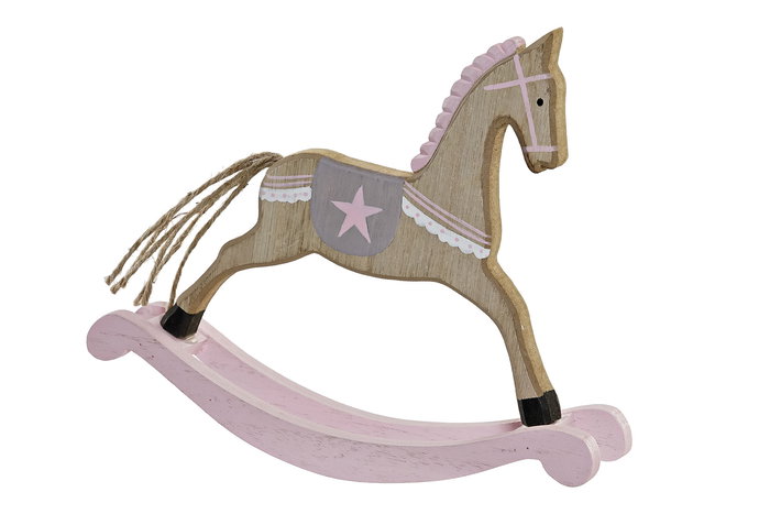 DKD Home Decor Decoracion Navidad Fantasia Rosa 5 x 16 x 19 cm Caballo Madera (12 Unidades) DKD Home Decor Decoracion Navidad Fantasia Rosa 5 x 16 x 19 cm Caballo Madera (12 Unidades)