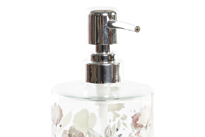 DKD Home Decor Dosificador de Cristal con Flores 400ml Surtido DKD Home Decor Dosificador de Cristal con Flores 400ml Surtido