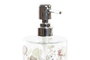 DKD Home Decor Dosificador de Cristal con Flores 400ml Surtido