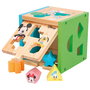 WOOMAX Cubo Formas Mickey Minnie Disney Madera 14 Piezas +12 Meses 15cm