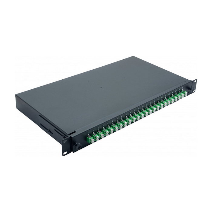 Helos Bandeja de empalme LWL 19 pulg 24 x LC/APC Duplex OS2, Negro Helos Bandeja de empalme LWL 19 pulg 24 x LC/APC Duplex OS2, Negro
