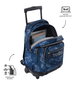 Totto Mochila Renglones Blueprint con ruedas, 26L, Azul marino, MA03ECO006-2426P-0JJ
