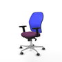 PIQUERAS Y CRESPO Silla de oficina Jorquera con mecanismo Sincro, Morado y Azul
