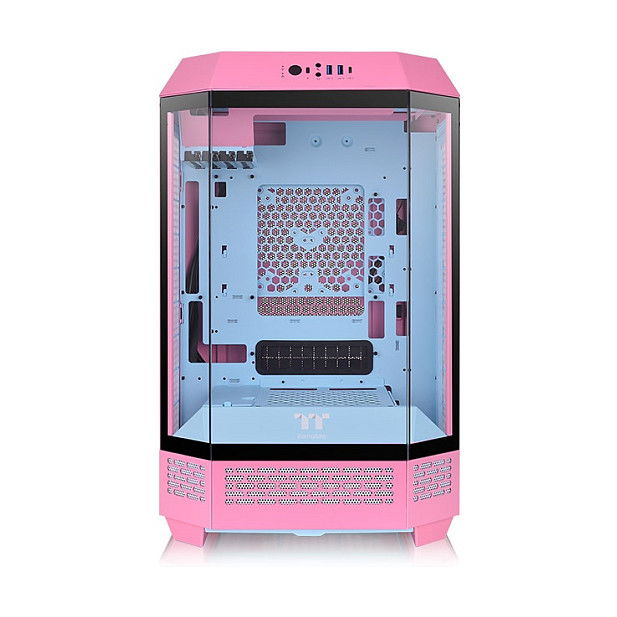Thermaltake The Tower 300 Bubble Pink Vidrio Templado Caja de PC Rosa