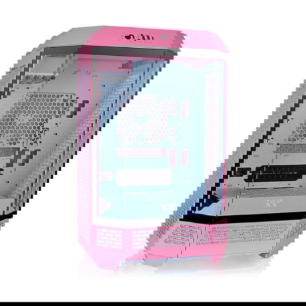 Thermaltake The Tower 300 Bubble Pink Vidrio Templado Caja de PC Rosa