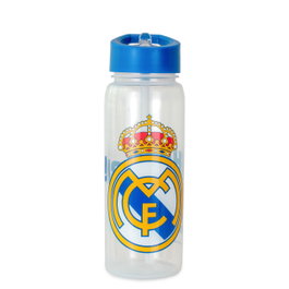 Kids Licensing Botella Cantimplora Real Madrid 600 ml con pajita +3 años