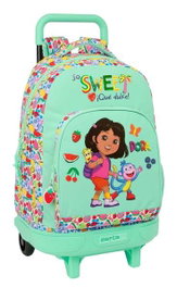 Safta Mochila grande con ruedas compacta extraíble Dora 33x45x22cm