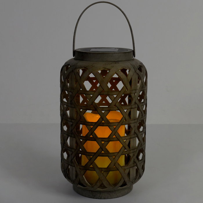 Home Deco Factory Lámpara Solar Efecto Vela