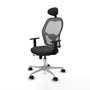 PIQUERAS Y CRESPO Silla de oficina Jorquera Gris con mecanismo Sincro/Traslack