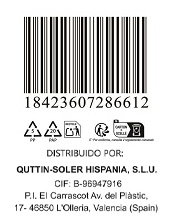Quttin Cuchillo Multiusos Filo 11 cm Kasual (48 Unidades)