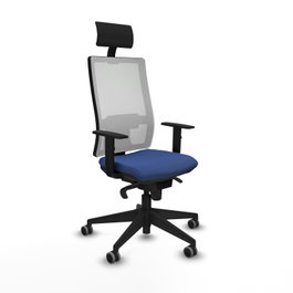 PIQUERAS Y CRESPO Silla de oficina Horna Azul marino y Blanco