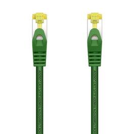 AISENS - CABLE DE RED LATIGUILLO RJ45 LSZH CAT.7 600 MHZ S/FTP PIMF AWG26, VERDE, 1.0M