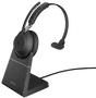 Jabra Evolve2 65 Mono MS con Base de Carga Negro