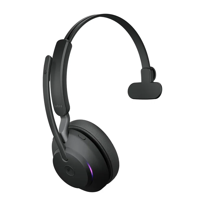 Jabra Evolve2 65 Auriculares Inalámbricos Diadema Oficina UC Bluetooth con Cancelación de Ruido y Certificación Microsoft Teams - Negro