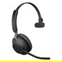 Jabra Evolve2 65 Mono Auriculares Diadema Inalámbricos Oficina Bluetooth 5.0 + Estación de Carga + Jabra Link 380a, Negro