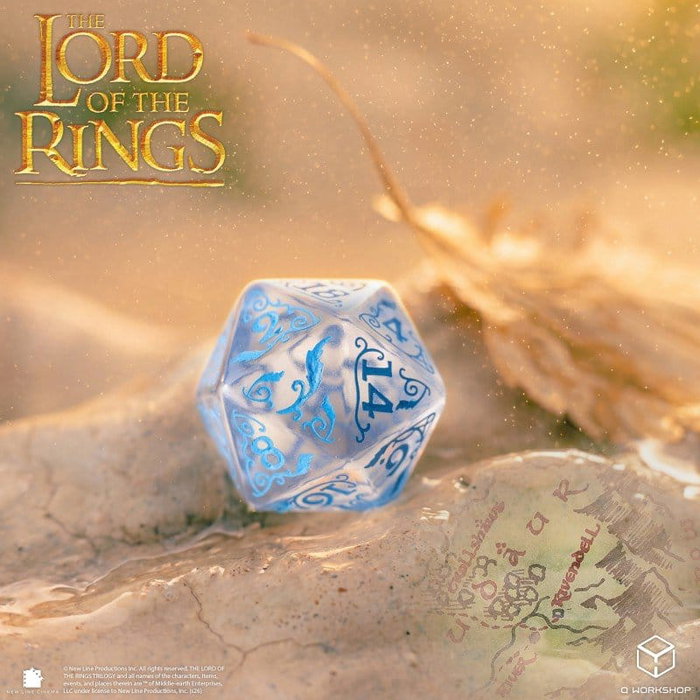 Q Workshop El Señor de los Anillos Set de 7 Dados Rivendell (Agua) Q Workshop El Señor de los Anillos Set de 7 Dados Rivendell (Agua)