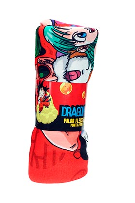 Personajes Y Bola Manta Polar 100X150 Cm Dragon Ball