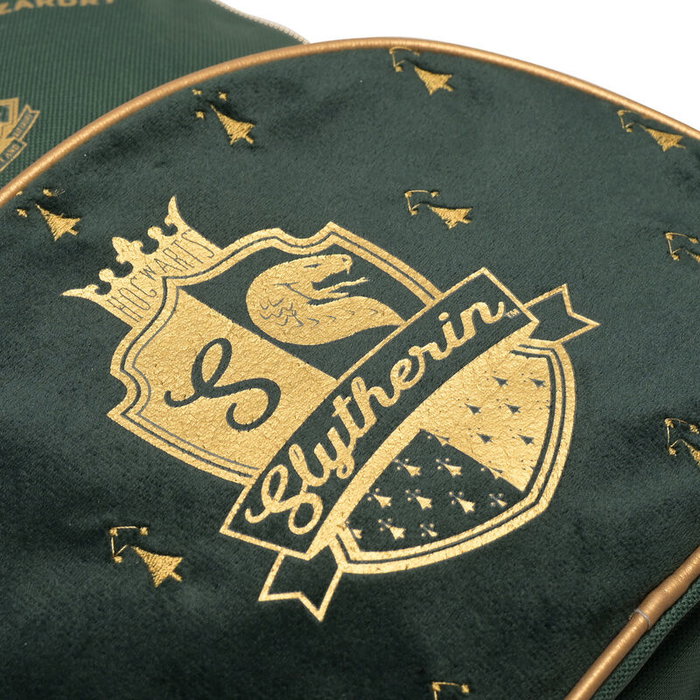 WIDDOP & CO Mochila Slytherin Harry Potter Verde con Detalles Dorados