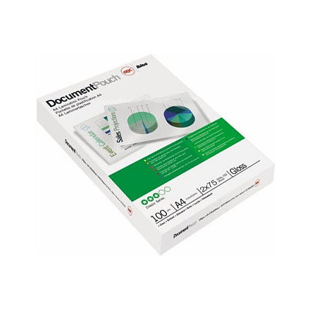 GBC Fundas para plastificar A4 Brillo 75µ (100 unidades)