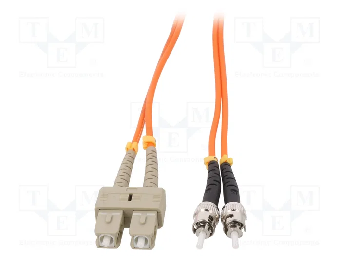QOLTEC Cable de conexión de fibra óptica OM2 SC/UPC a ST/UPC 2m QOLTEC Cable de conexión de fibra óptica OM2 SC/UPC a ST/UPC 2m