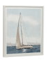 DKD Home Decor Cuadro Atlantico 4 Unidades Azul Velero Lienzo y PS 52.5 x 3 x 62.5 cm