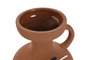 DKD Home Decor Jarrón de Cerámica Cara Terracota