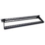 EQUIP Patch Panel Keystone 19" 1U 48 Puertos Cat6 UTP Rack Montaje Negro 769258 RJ-45 Acero RoHS
