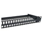 EQUIP Patch Panel 48x Cat6 19 pulg. UTP Keystone Negro