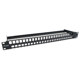EQUIP Patch Panel Keystone 19" 1U 48 Puertos Cat6 UTP Rack Montaje Negro 769258 RJ-45 Acero RoHS