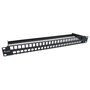 EQUIP Patch Panel Keystone 19" 1U 48 Puertos Cat6 UTP Rack Montaje Negro 769258 RJ-45 Acero RoHS