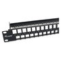 EQUIP Patch Panel Keystone 19" 1U 48 Puertos Cat6 UTP Rack Montaje Negro 769258 RJ-45 Acero RoHS