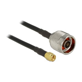 DeLOCK Cable de Antena N Macho a SMA Macho CFD200 2.5m 50Ω Negro - 89420