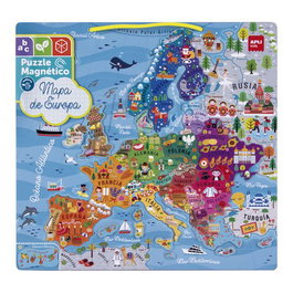 Apli Kids Puzzle Magnético Mapa de Europa 19246 Aprende Geografía