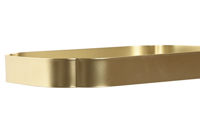 DKD Home Decor Bandeja de Decoración Espejo Metal Dorado