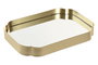 DKD Home Decor Bandeja de Decoración Espejo Metal Dorado