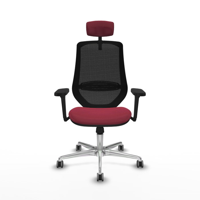 PIQUERAS Y CRESPO Silla de oficina Mardos con mecanismo Sincro, Granate y Negro PIQUERAS Y CRESPO Silla de oficina Mardos con mecanismo Sincro, Granate y Negro