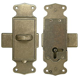 DUVER Cerradura Falleba Provenzal Varilla Hexagonal Cuero